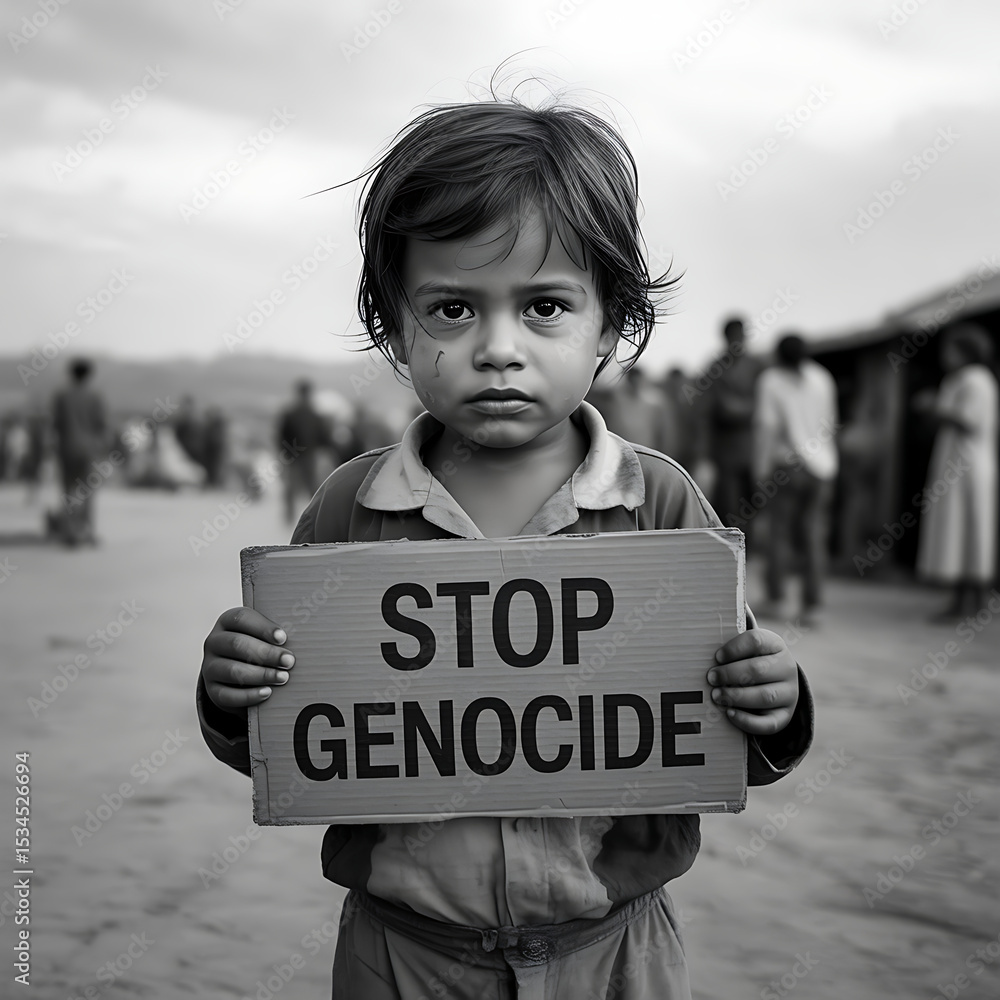 custom made wallpaper toronto digitalPlea for Peace: Young child holding sign against injustice – Poignant and emotional – Transparent PNG