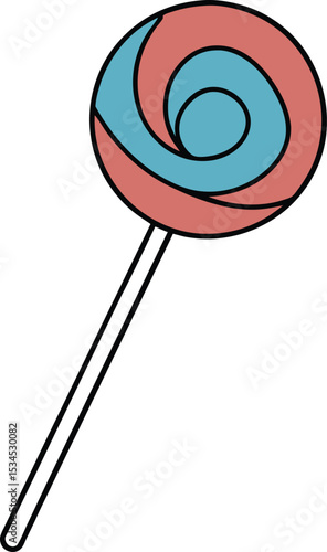 lollipop icon clipart vector on transparent background
