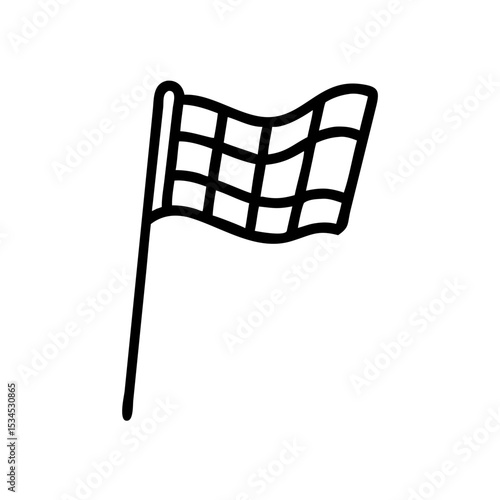Zielfahne Flagge Symbol 