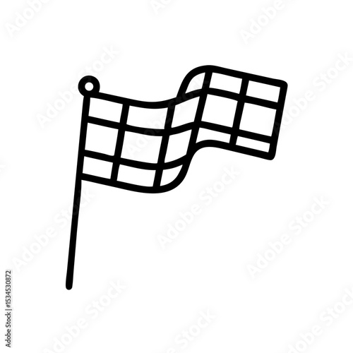 Zielfahne Flagge Symbol 