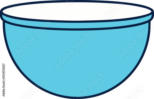 mixing bowl icon clipart vector on transparent background