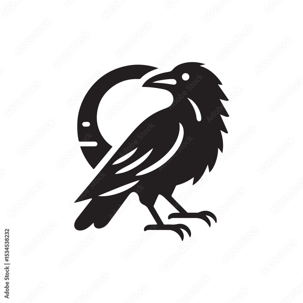 Fototapeta premium Crow Vector (2).eps