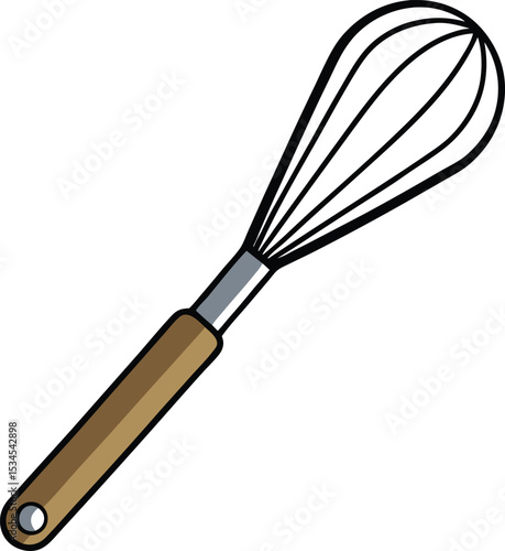 whisk icon clipart vector on transparent background
