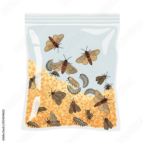 Insect-infested food