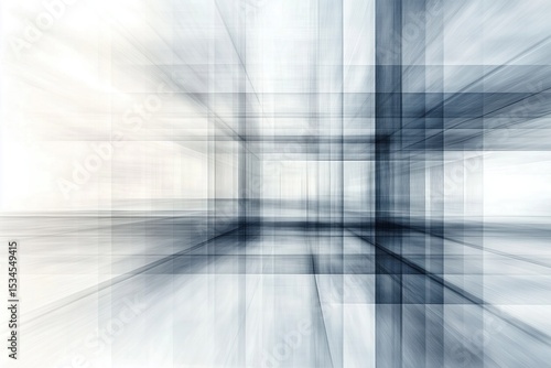 Abstract geometric structure creating modern architectural design