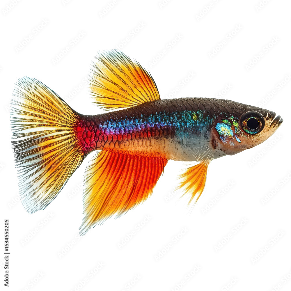 Guppy isolated on transparent background. Guppy isolated on transparent background.