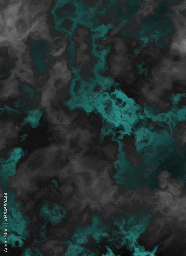 Naklejka premium Abstract Blue Neon Smoke Background – Futuristic Abstract Vapor Texture. 