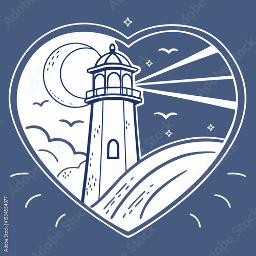lighthouse in the night