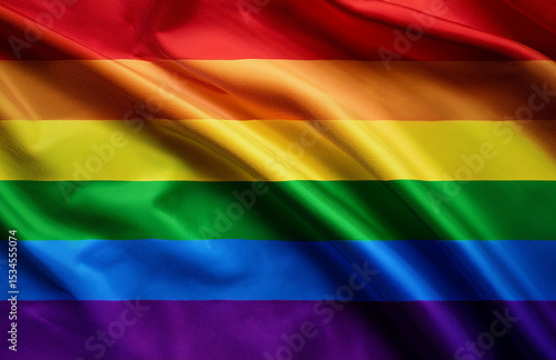 Rainbow flag, waving structure
