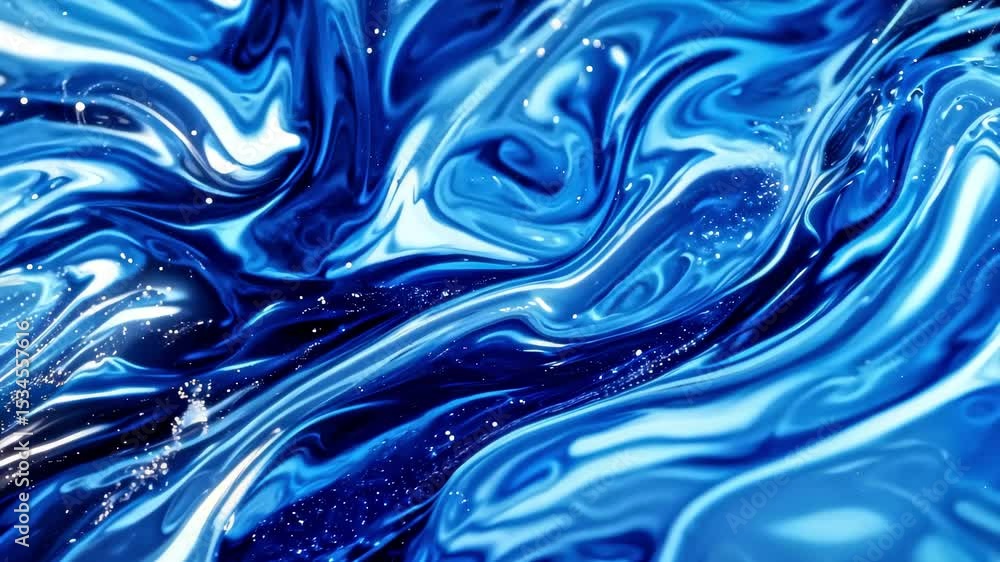 Blue Fluid Shimmering Dynamic Background Video Blue Fluid Shimmering Dynamic Background Video
