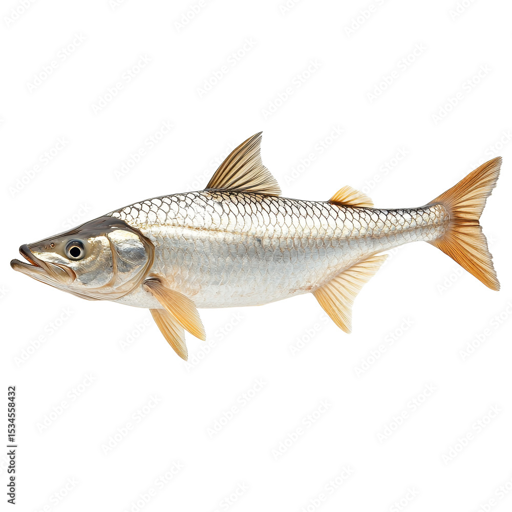 Atlantic Tarpon isolated on transparent background. Atlantic Tarpon isolated on transparent background.