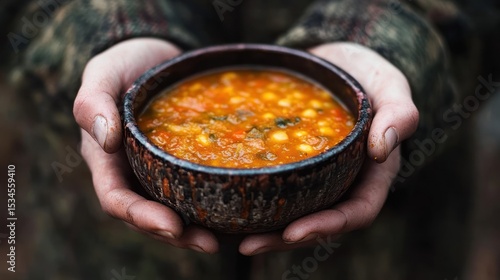 Hands holding a bowl of hearty soup (1)
