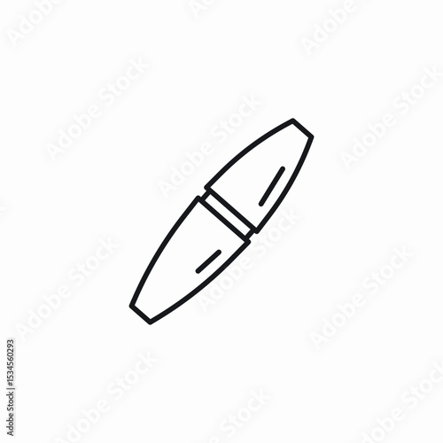 mascara makeup icon sign vector