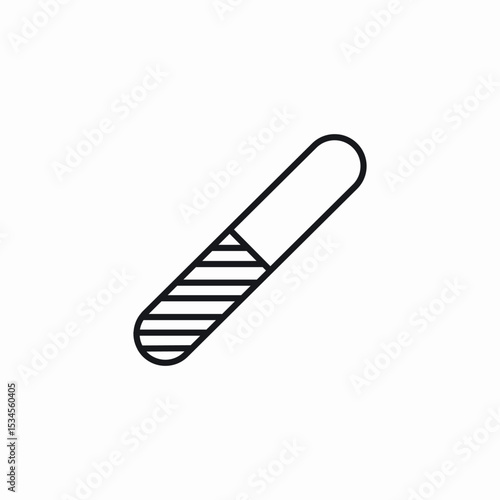 nail buffer icon sign vector