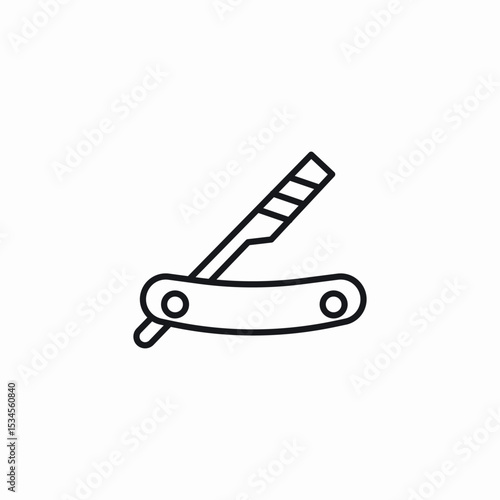 square razor icon sign vector