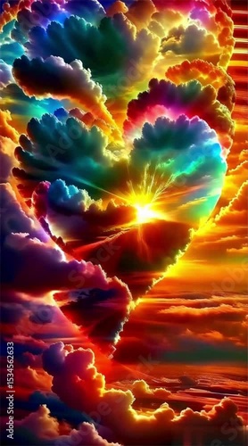 Fiery Abstract Energy Burst with Vivid Colors and Glowing Motion Effects

