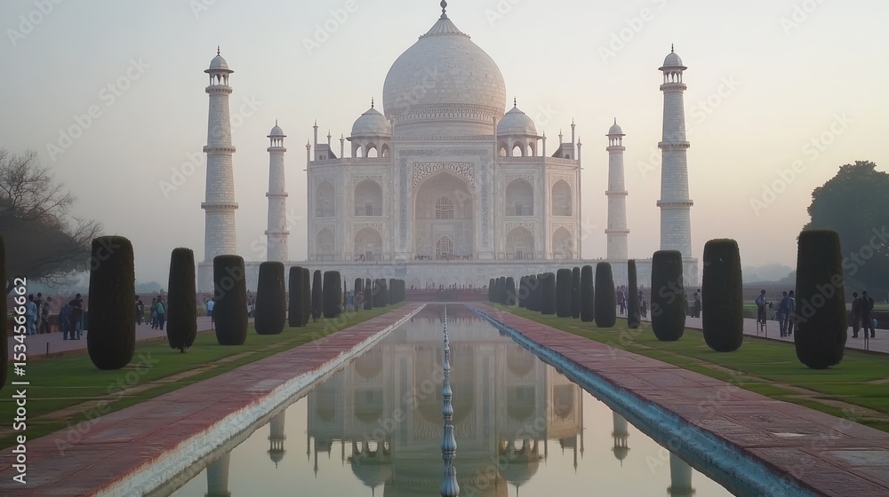 Obraz premium Majestic mausoleum at dawn