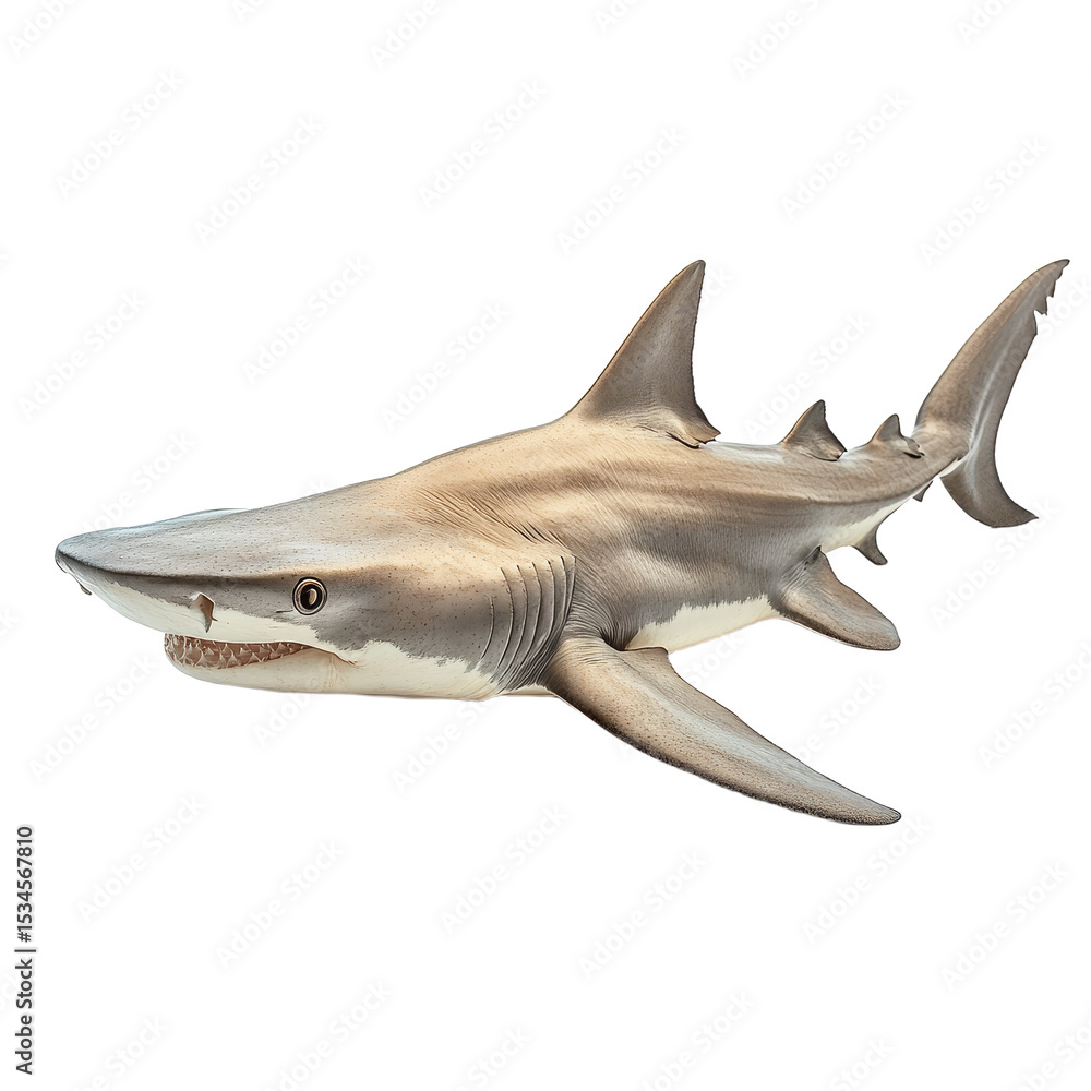 Fototapeta premium Scalloped Hammerhead isolated on transparent background.