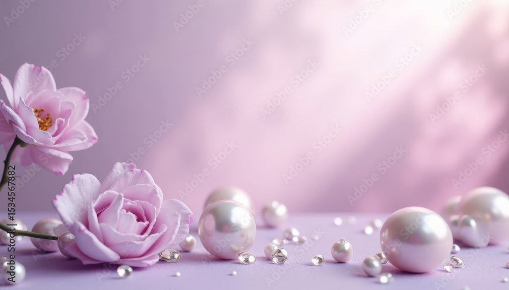 Rose and Pearl Arrangement Rose and Pearl Arrangement