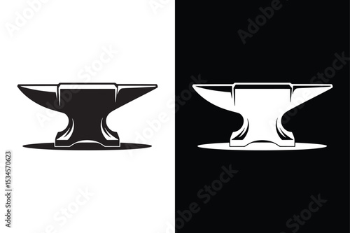 Anvil icon vector on White Background ,Vector Art Illustration on white background.
