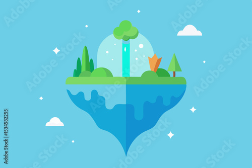 Floating Island Ecosystem A Vibrant Harmony of Land and Water