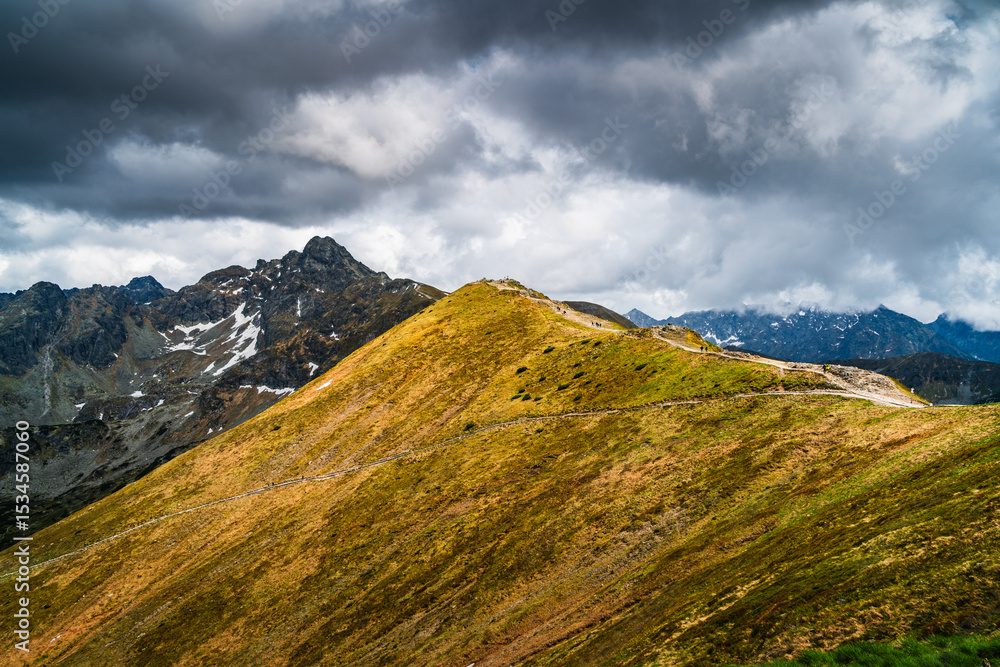 Fototapeta premium View from the Kasprowy Wierch on the High Tatras