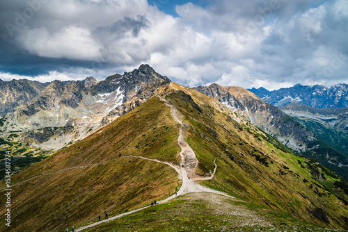 View from the Kasprowy Wierch on the High Tatras