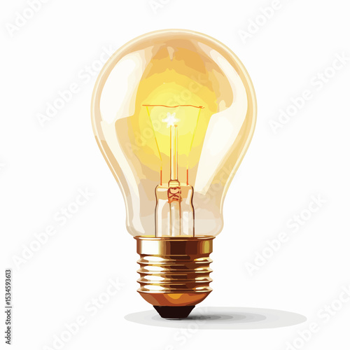 Modern Light Lamp Isolated Vector Illustration for Interior Design Projects