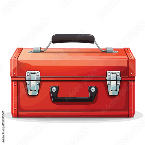 Professional Tool Box Icon Vector Illustration for Mechanical Work Designs