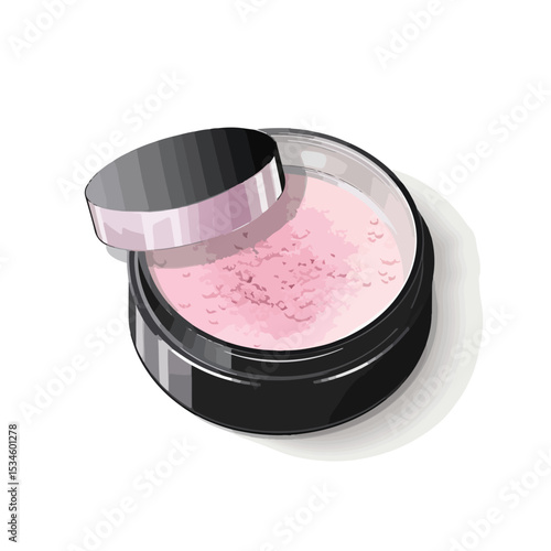 Professional Powder Makeup Icon Vector Illustration Isolated on White Background