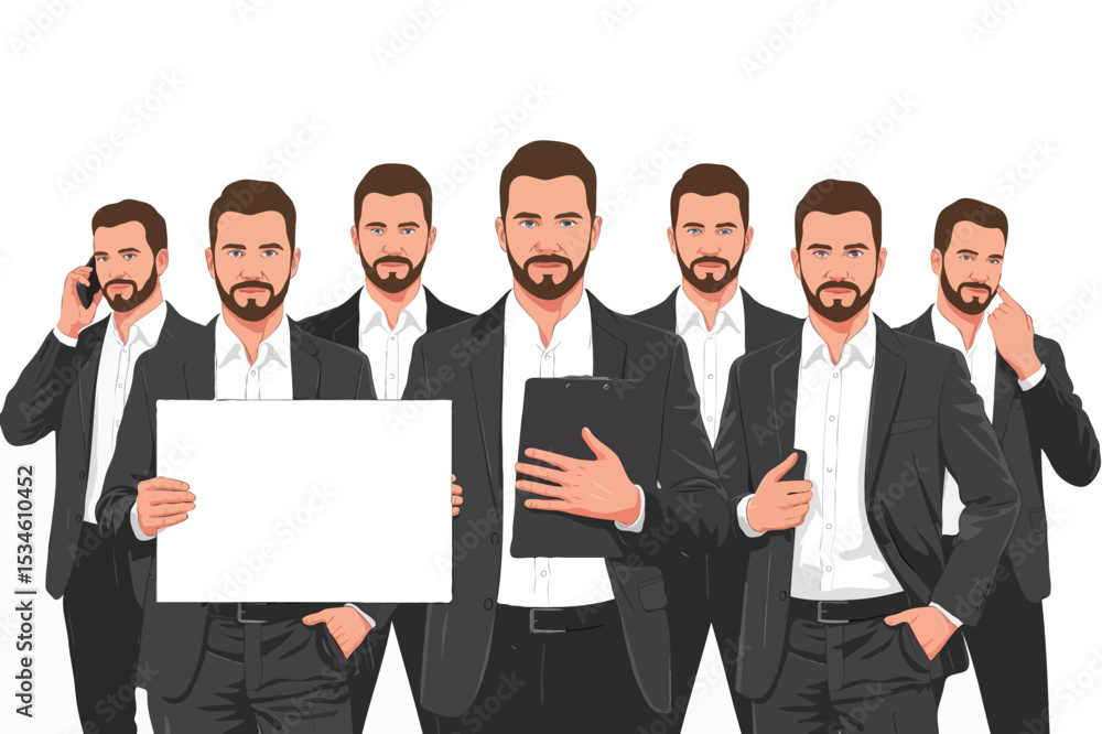 group of business people holding a banner group of business people holding a banner