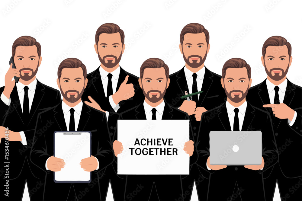 group of business people group of business people