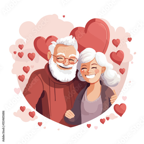 Elegant International Older Persons Day Lettering with Old Age Theme for Commemoration Events and Marketing Collateral