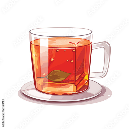 Professional Mug with Tea Bag Icon Stock Vector for Designs and Illustrations