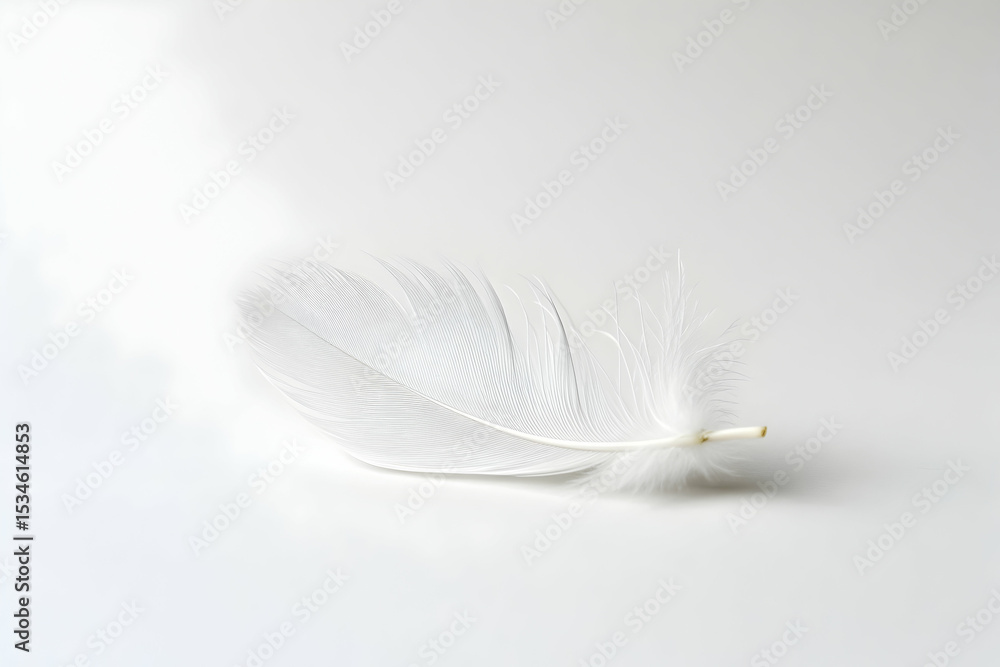 Obraz premium feather on white