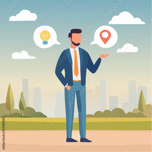Second opinion, suggestion or advice to consider, reason or logical thinking, information to make decision or judgement concept, businessman think from listening to second opinion and make decisio