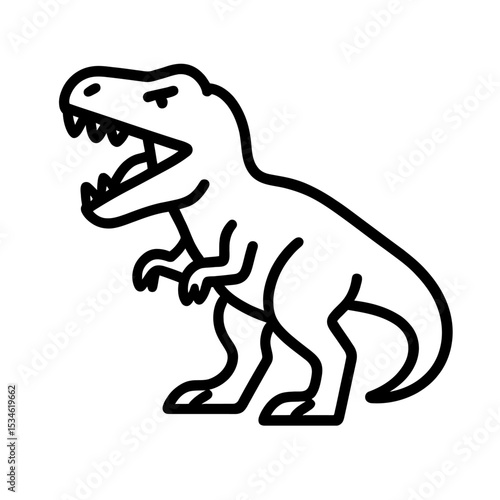 vector illustration of a Tyrannosaurus Rex