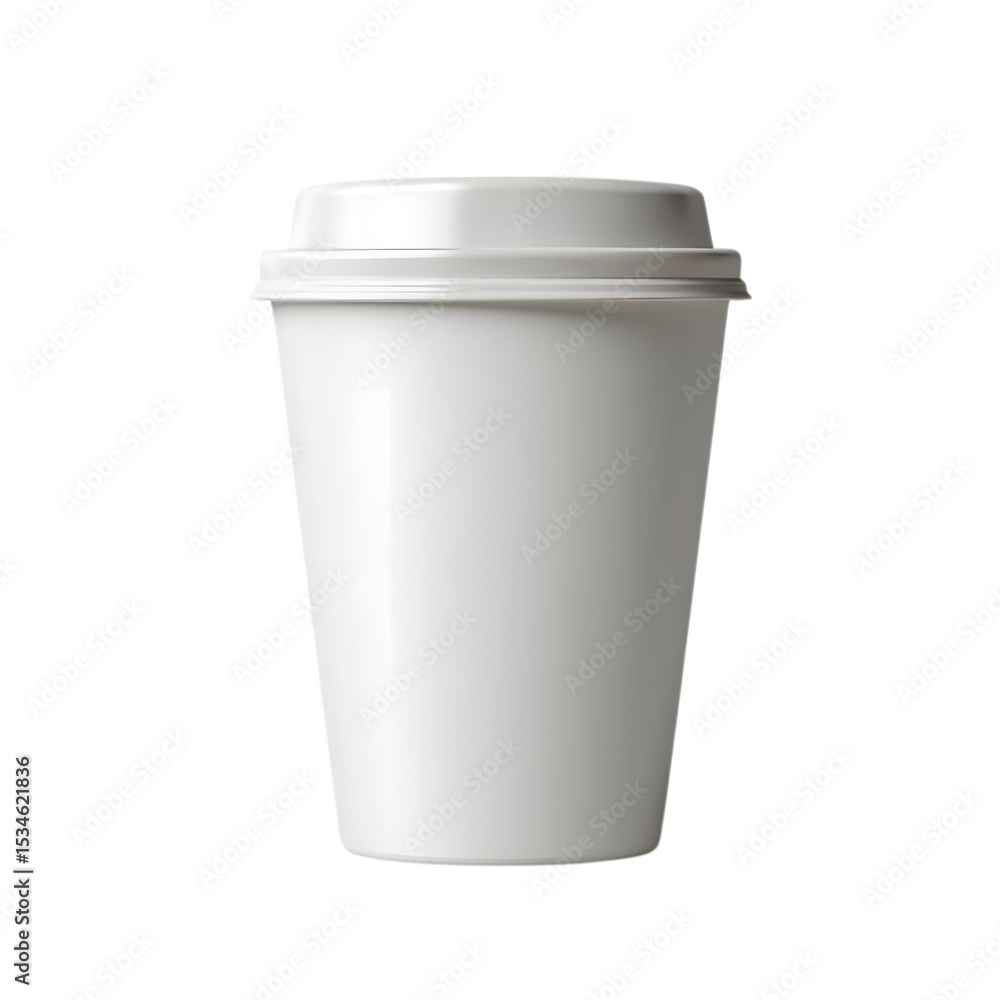 Isolated white coffee to go cup with lid a clean and minimalist image for branding and mockup purposes ideal for design elements Isolated white coffee to go cup with lid a clean and minimalist image for branding and mockup purposes ideal for design elements