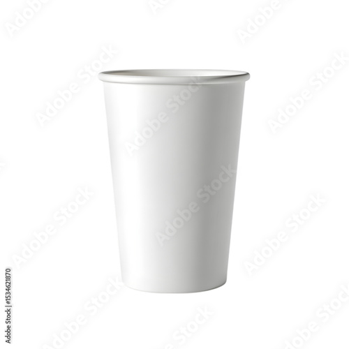Wallpaper Mural Isolated white paper cup for coffee or beverage mockup against a isolated on white transparent background ready for branding Torontodigital.ca