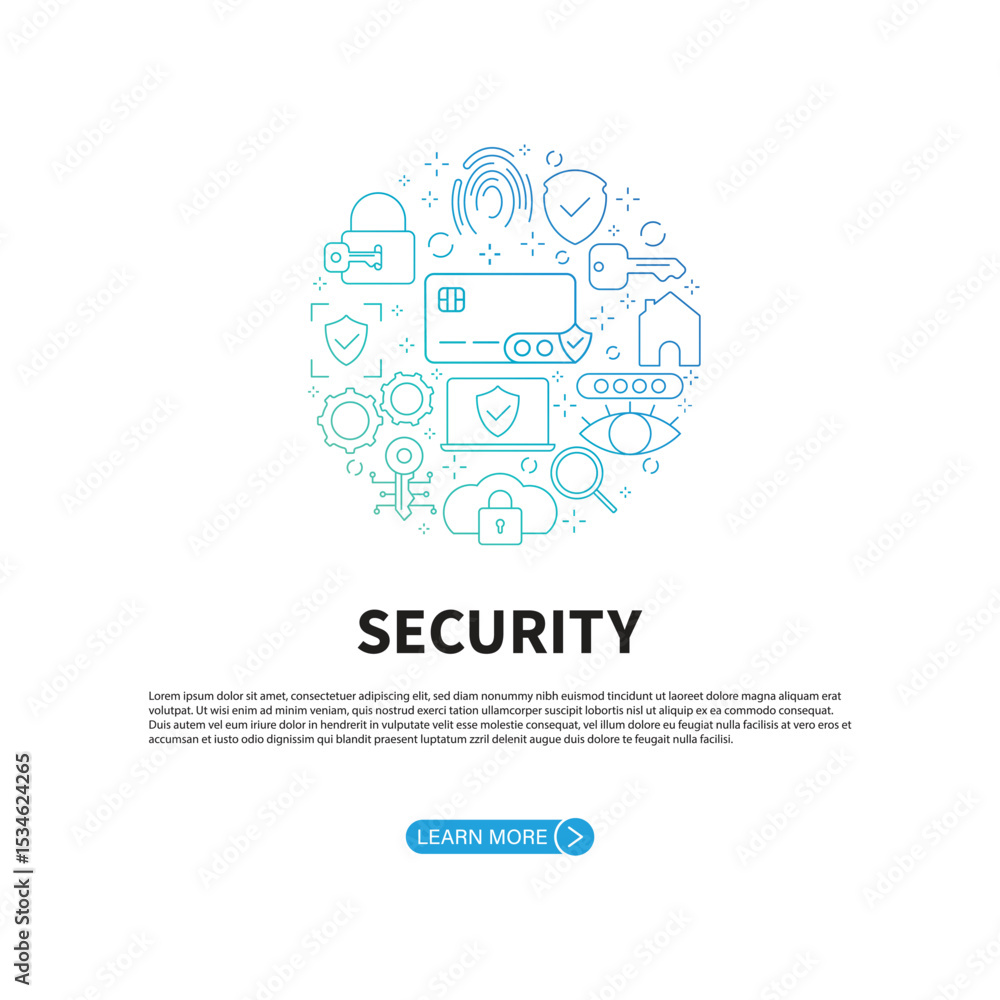 Security Banner Template Vector Design. Security Banner Template Vector Design.