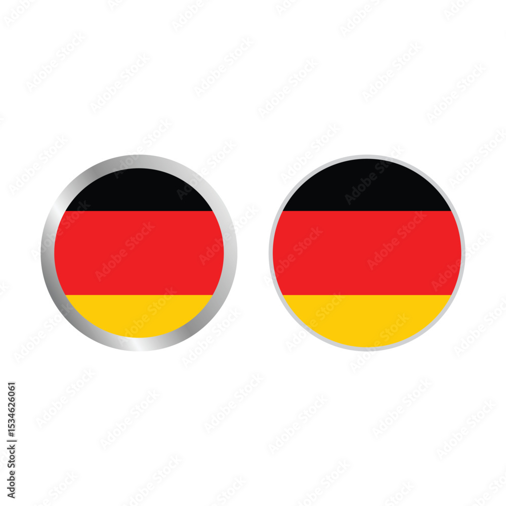 Naklejka premium Set Of Germany Flag Vector Design.