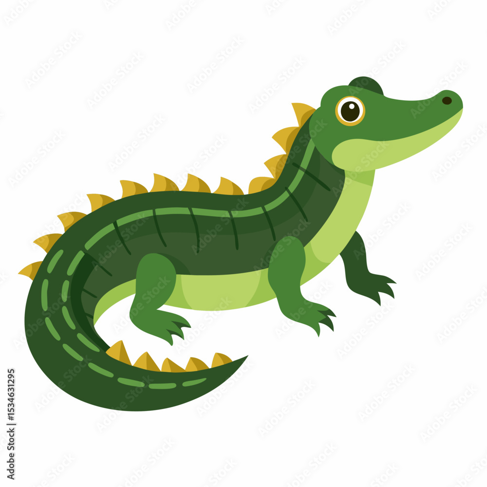 Obraz premium White Background Caiman Art