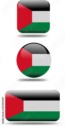 Free Download 3D Set Flag of Kuwait (EPS) - GFXLoad