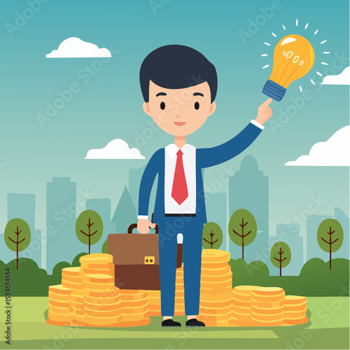Solving problem, critical thinking root cause analysis to solution, answering question or success resolve issues, discover opportunity, creativity concept, businessman make idea from question mar