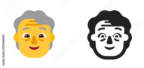 Happy Face with Hat Yellow