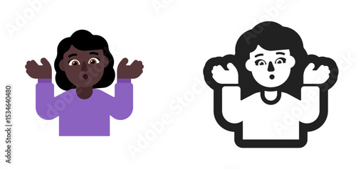 Person Raising Hands Purple Shirt Dark Skin