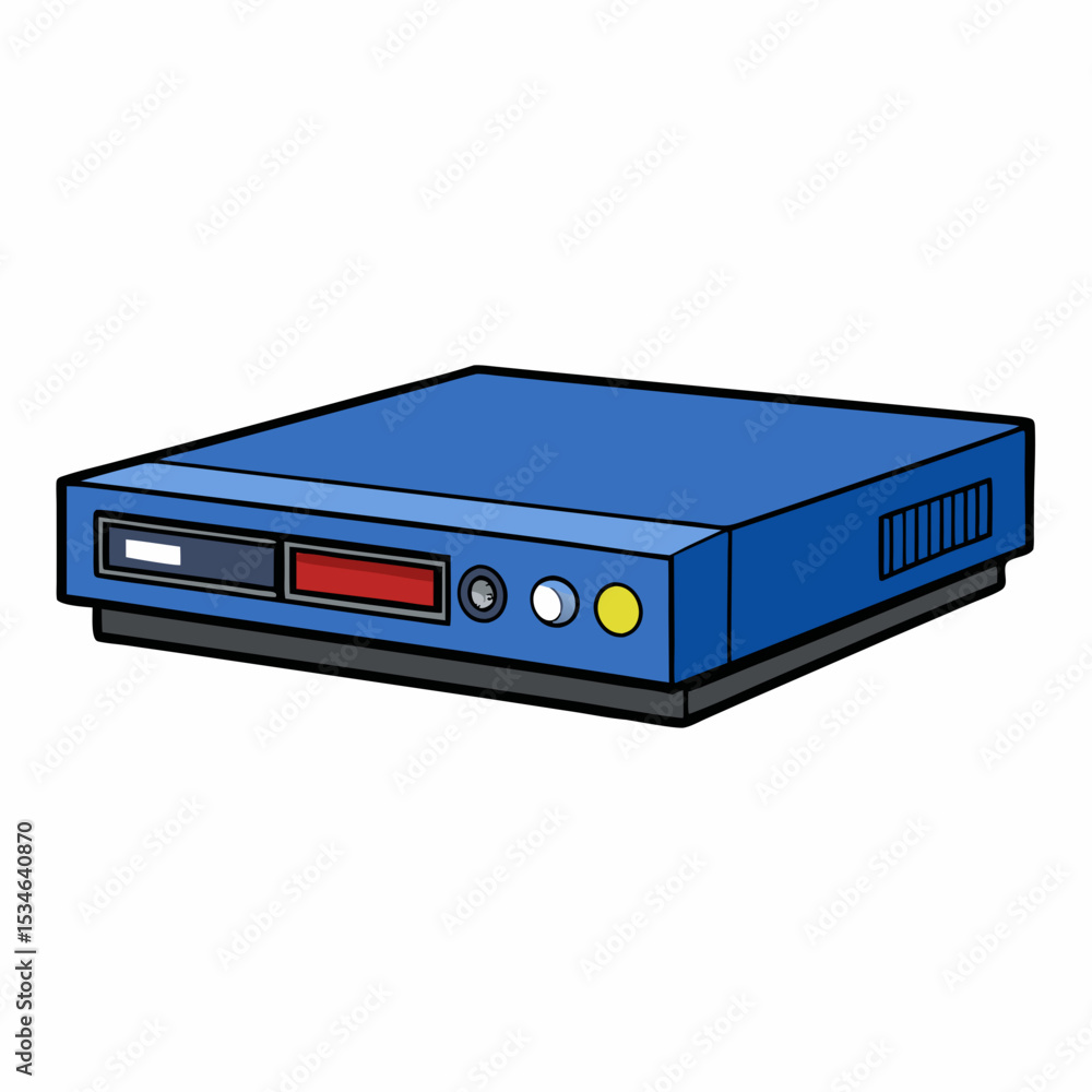 Fototapeta premium Minimal Blu-ray Player Illustration