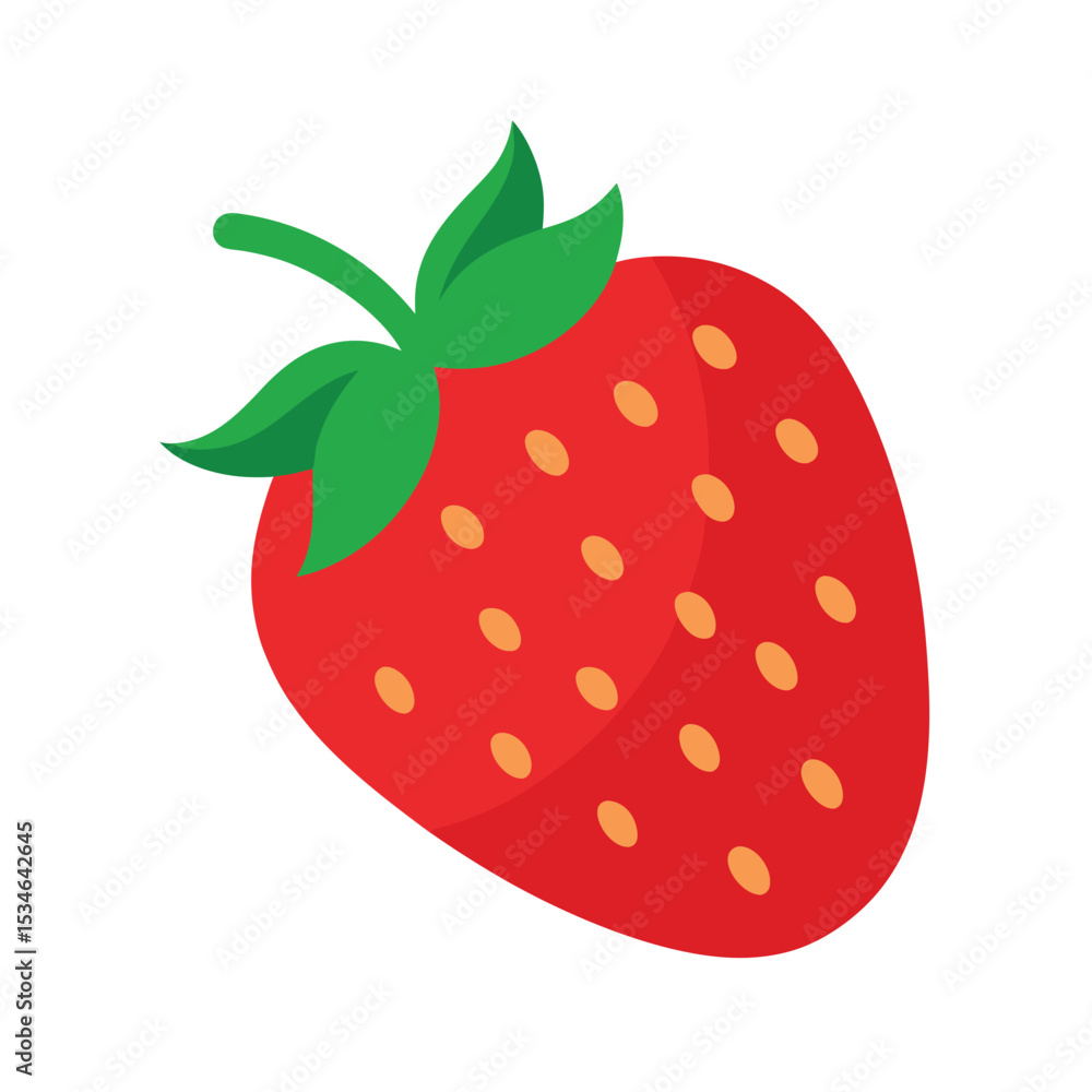 Juicy Red Strawberry A Vibrant Illustration of Summer's Sweetness Juicy Red Strawberry A Vibrant Illustration of Summer's Sweetness