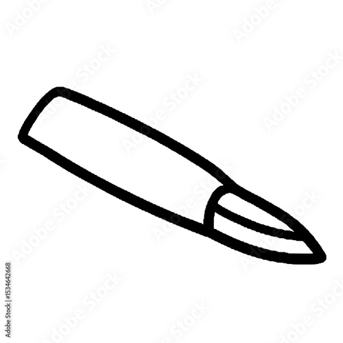 Bullet Icon Ammunition Lineart