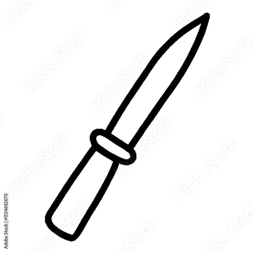 Hunting Knife Icon Camping